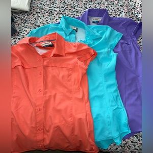 set of 3 magellan fishing shirts
